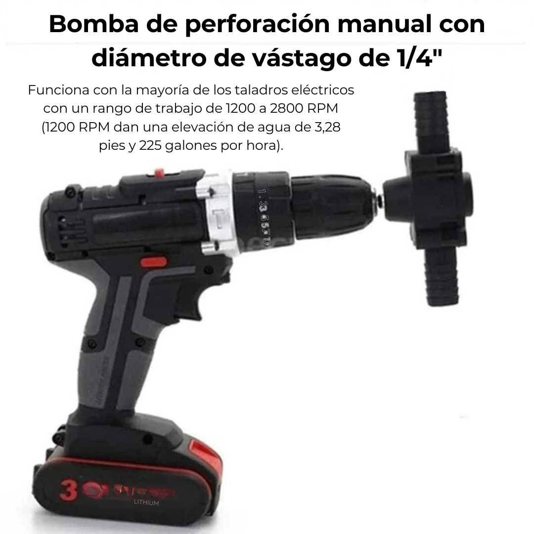 BomPro™ - Bomba de Agua para Taladro - Práctica, Rápida y Portátil