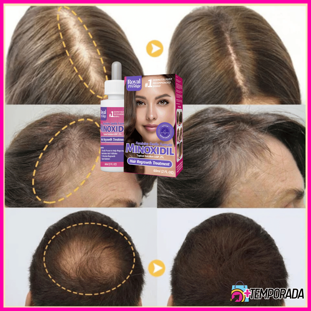 ReviGrow™ - Aceite Esencial con Minoxidil al 2% para Hombres y Mujeres