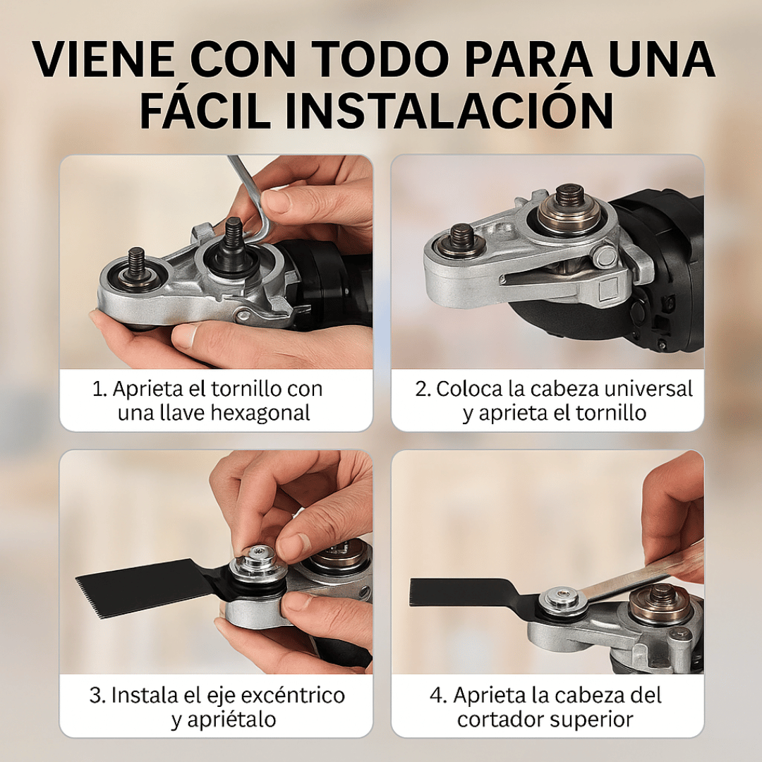 Juego de Adaptadores para Amoladora Angular | Corta, lija y pule como un profesional con 1 sola herramienta