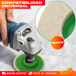 🔥 Pule como un Profesional 🔥 Discos Pulidores de Lana - Logra acabados suaves y profesionales sin cambiar de herramienta.