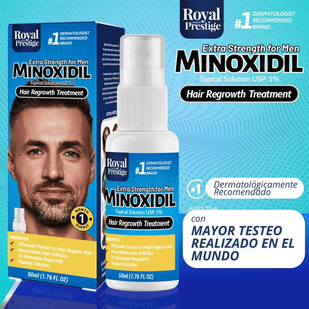 ReviGrow™ - Aceite Esencial con Minoxidil al 2% para Hombres y Mujeres