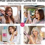 BrushGo - Mini cepillo portatil - Consigue un alisado perfecto en cualquier lugar, siempre contigo.